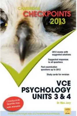 Cambridge Checkpoints VCE Psychology Units 3 and 4 2013