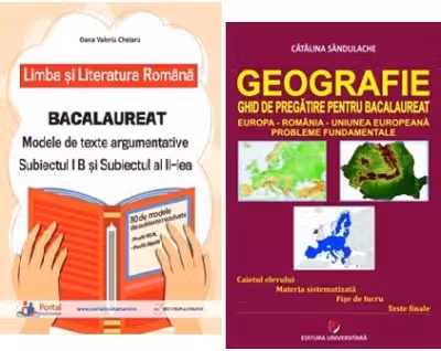 Pachet Bacalaureat Limba si literatura romana Subiectul 1 si 2 si Geografie Probleme fundamentale - Oana Valeria Chelaru, Catalina Sandulache