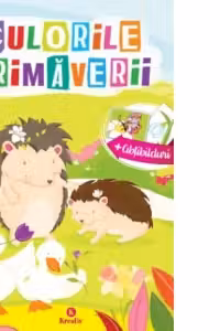 Culorile primaverii. Carte de colorat cu abtibilduri