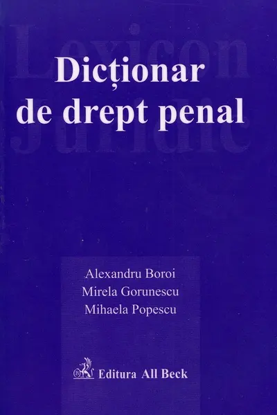 Dicționar de drept penal