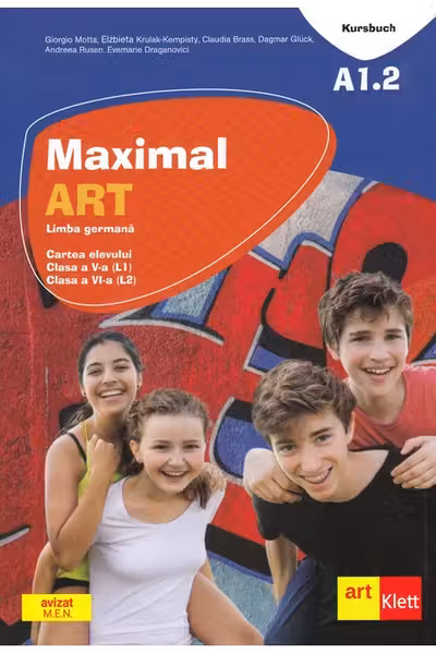 Maximal ART A1.2 - Limba germană - Clasa 5 L1, Clasa 6 L2 - Cartea elevului + CD + DVD