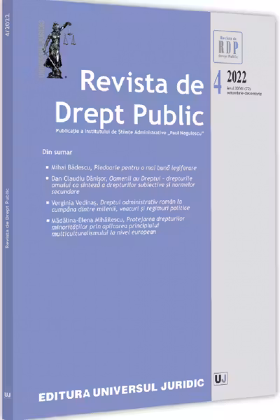 Revista de drept public Nr.4 din 2022