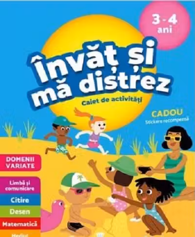 Invat si ma distrez 3-4 ani Caiet de activitati
