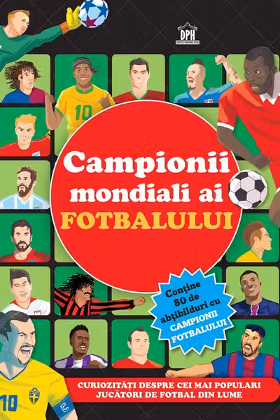 Campionii mondiali ai fotbalului - carte cu abtibilduri