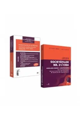 Pachet Insolventa si lichidare, Legea societatilor nr. 31/1990. Editie tiparita pe hartie alba. 2018