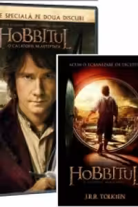 Pachet promotional HOBBITUL (carte + DVD)