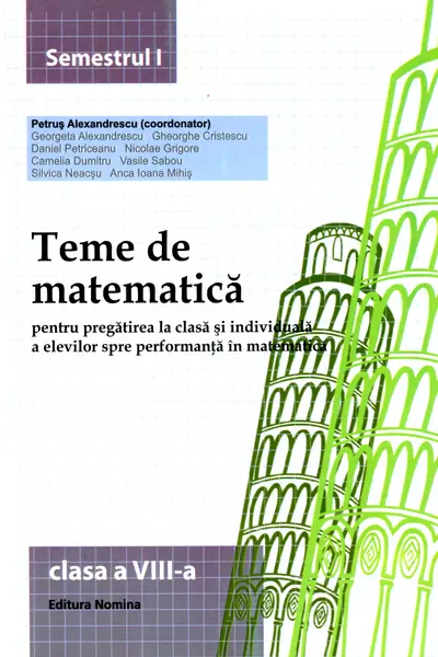 Teme de Matematică - Clasa 8 Partea 1