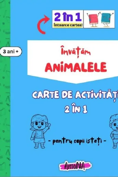 Carte de activități Învățăm Animalele