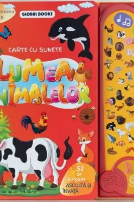 Lumea animalelor. Carte cu 52 sunete