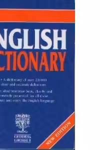 English Dictionary (New Edition)