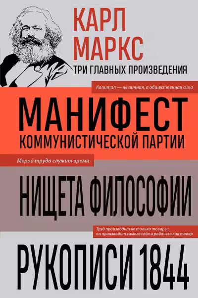 Карл Маркс. Манифест коммунистической партии. Нищета философии. Рукописи 1844