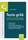 Teste grila pentru concursurile nationale de recrutare in functia publica