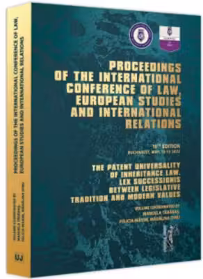 Proceedings of the international conference of law, european studies and international relations