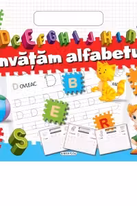 Bloc cu abtibilduri - Invatam alfabetul