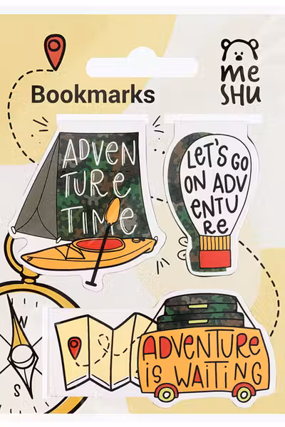Закладки магнитные для книг 3шт. Adventure