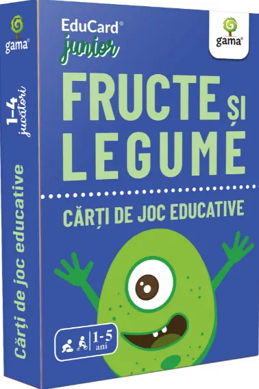 Fructe si legume - Carti de joc educative