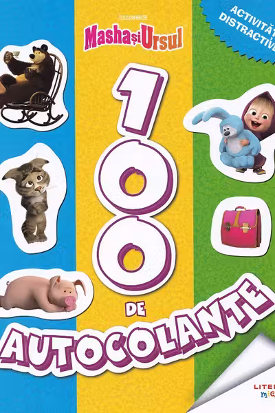 MASHA SI URSUL. 100 de autocolante. Activitati distractive