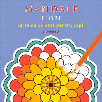 Mandale: Flori. Carte de colorat pentru copii