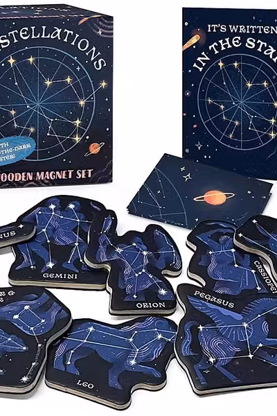 Constellations: A Wooden Magnet Set