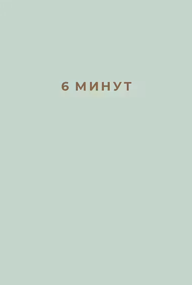 6 минут: Ежедневник который изменит вашу жизнь (мятный)