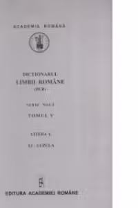Dictionarul limbii romane. Tomul V, litera L