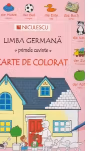 Limba germana - primele cuvinte - carte de colorat