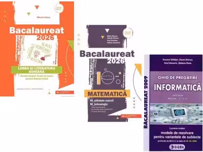 Pachet Bacalaureat 2026. Limba si literatura romana, Matematica M-stiintele-naturii si M-tehnologic si Informatica. Ghid de pregatire clasele 11-12 intensiv Pascal C/C++ - Mihaela Dobos, Mihai Monea, Susana Galatean