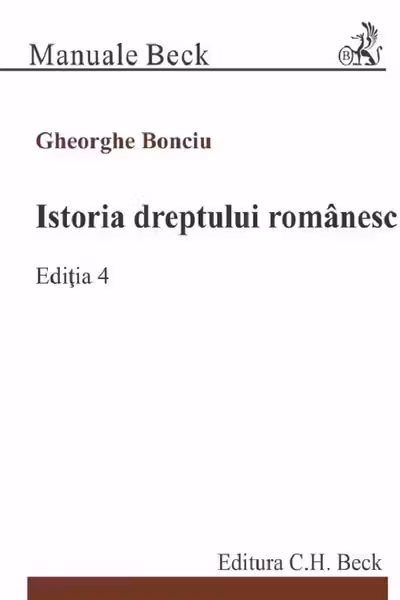Istoria dreptului românesc Ed.4