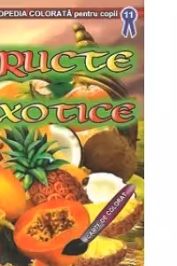 Fructe exotice - Carte de colorat