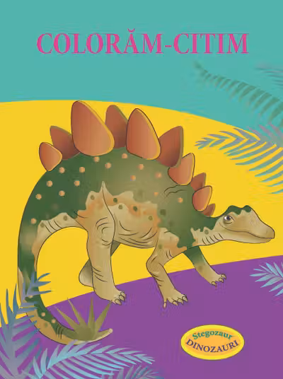 Coloram-citim: Stegozaur. Dinozauri