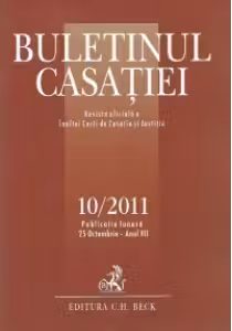 Buletinul Casatiei Nr. 10/2011