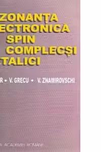 Rezonanta electronica de spin pe complecsi metalici