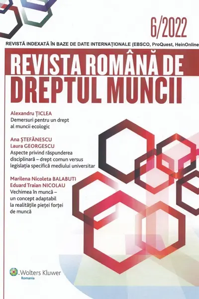 Revista Română de Dreptul Muncii Nr.6/2022