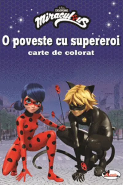 O poveste cu supereroi. Carte de colorat