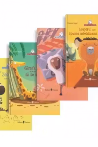 Pachet Buni Closca 2: 1. Leusorul care spunea intotdeauna NU; 2. Oaia care nu putea sa doarma; 3. Girafa care nu voia sa se spele; 4. Zebra care nu voia sa mearga la scoala