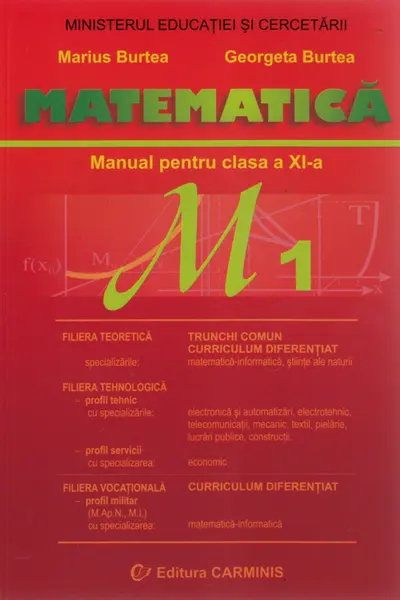 Matematică M1 - Clasa 11 - Manual