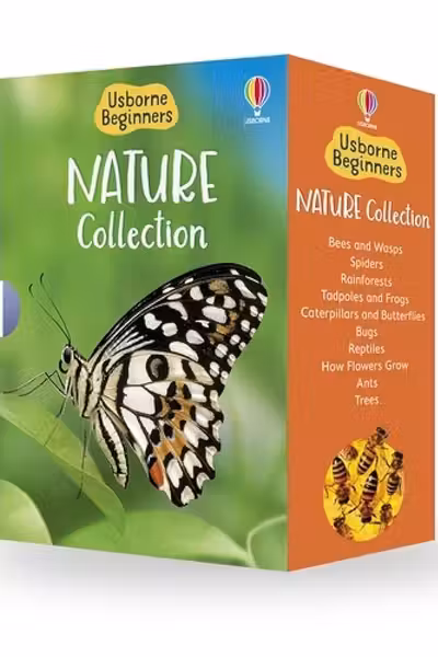 Usborne Beginners Nature 10 Books Box Set Reptiles Trees HARDCOVER