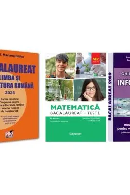 Pachet Bacalaureat 2026. Limba si literatura romana, Matematica M2 Profil Stiinte ale naturii si Informatica. Ghid de pregatire clasele 11-12 intensiv Pascal C/C++ - Mariana Badea, Claudia Temneanu, Susana Galatean