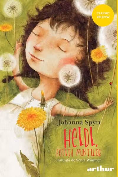 Heidi, fetita muntilor. Paperback. Classic Yellow