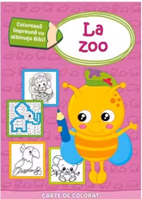Coloreaza impreuna cu albinuta Bibi. La zoo