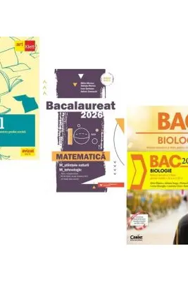 Pachet Bacalaureat 2026. Eseul. Pregatire individuala pentru proba scrisa, Matematica M-stiintele-naturii si M-tehnologic si Biologie. Notiuni teoretice si teste pentru clasele 11-12 - Liliana Paicu, Mihai Monea, Silvia Olteanu