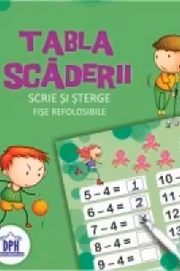 Caiet Tabla Scaderii - Scrie si sterge - 16 fise de lucru refolosibile