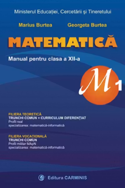 Matematică - Clasa 12 M1 - Manual