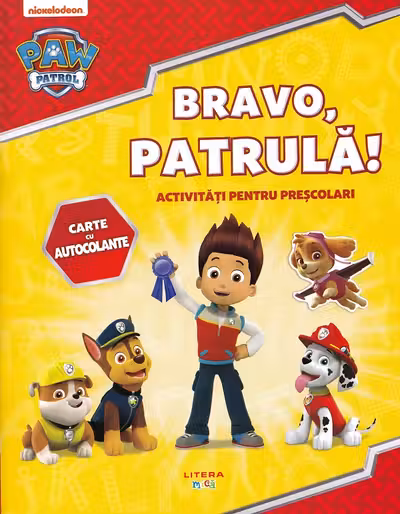 PAW Patrol. BRAVO PATRULA! Carte cu autocolante