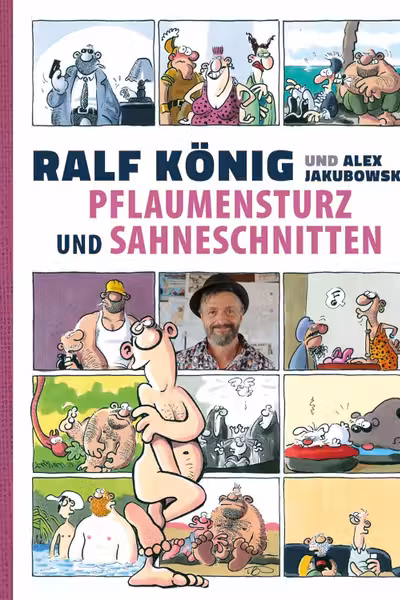 Pflaumensturz und Sahneschnitten