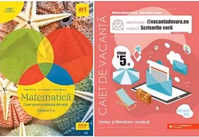 Pachet 2 Caiete pentru vacanta de vara, clasa a 5-a. Matematica si Limba si literatura romana. Scrisorile verii - Marius Perianu, Mihaela Daniela Cirstea
