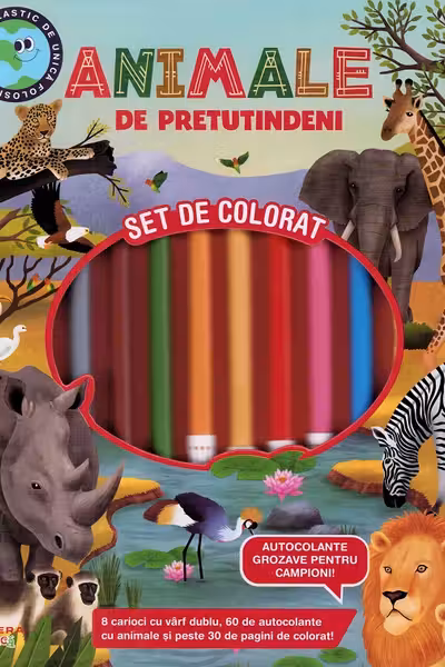 ANIMALE DE PRETUTINDENI. Set de pictat
