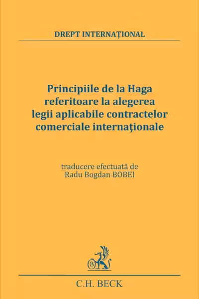 Principiile de la Haga referitoare la alegerea legii aplicabile contractelor comerciale internaționale
