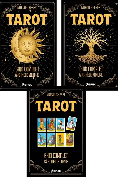 Pachet 3 cărți: Tarot. Ghid complet (Arcanele Majore + Arcanele Minore + Cărțile de Curte)