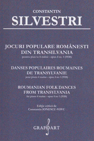 Jocuri populare românești din Transilvania pentru Pian la 4 mâini Opus 4 Nr.1